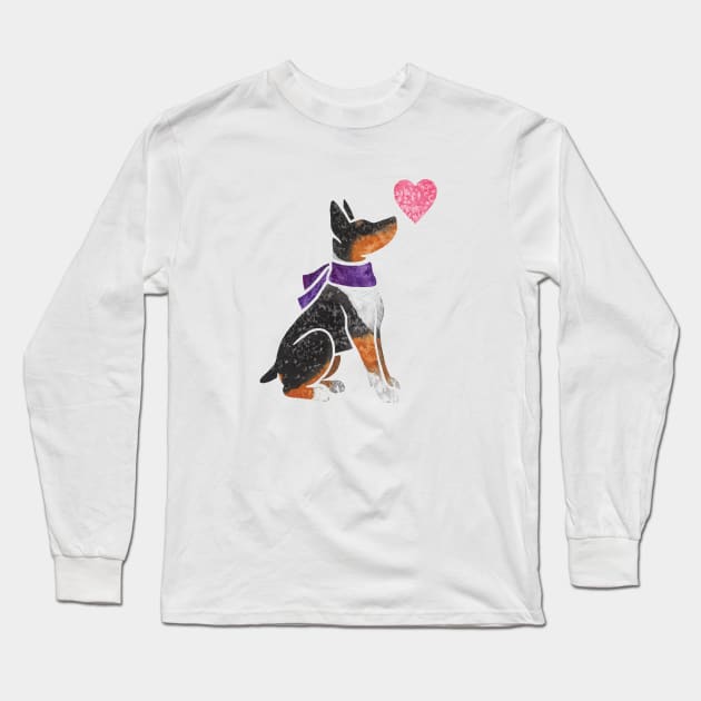 Rat Terrier Long Sleeve T-Shirt by animalartbyjess